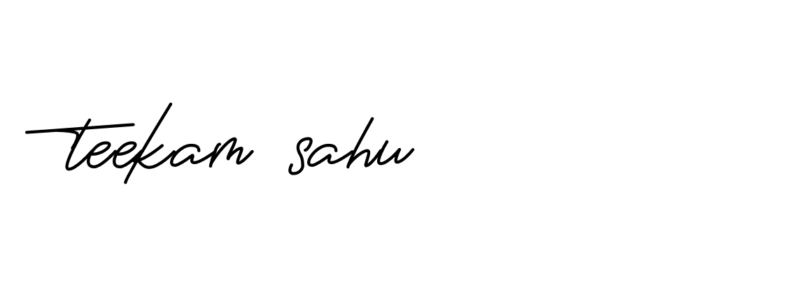 Signature of teekam-sahu