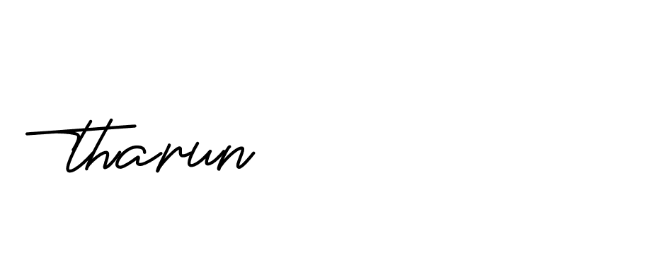 Signature of tharun