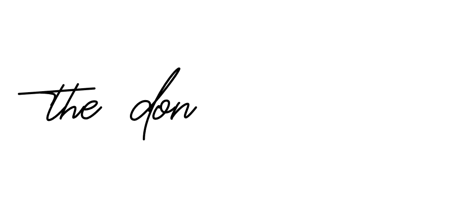 Signature of the-don