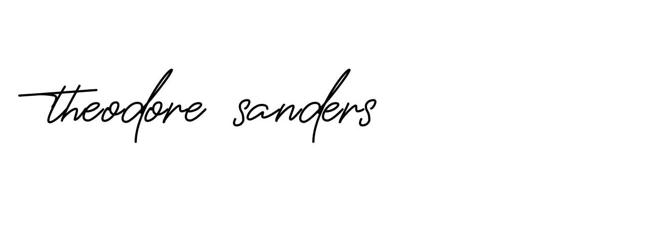 Signature of theodore-sanders