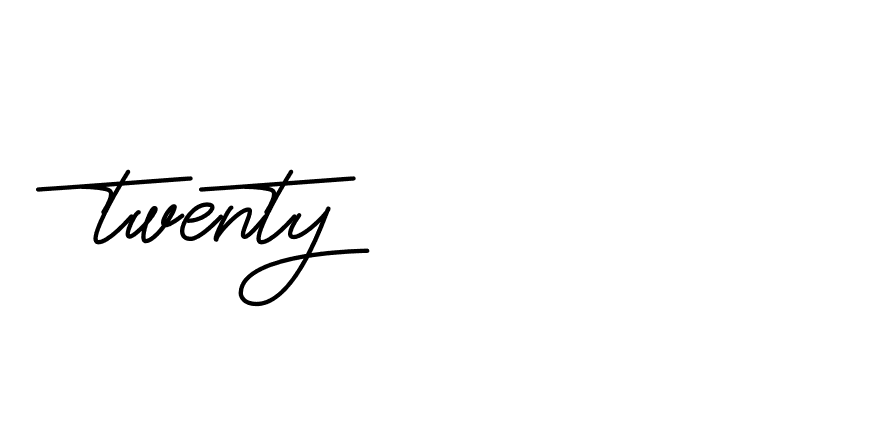 Signature of twenty