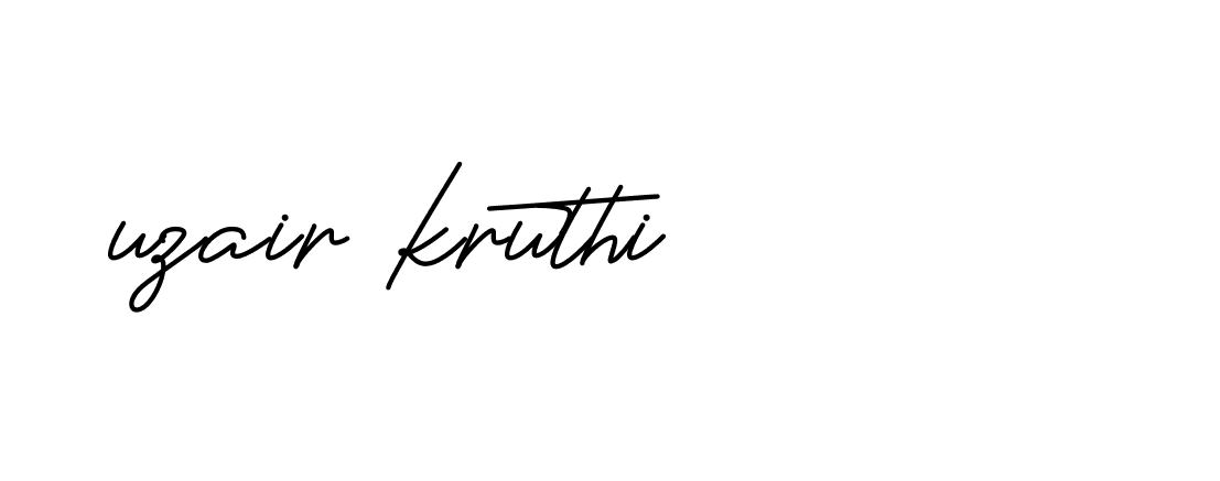 Signature of uzair-kruthi