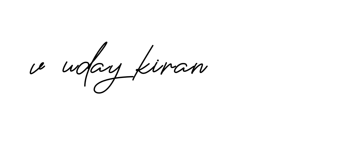 Signature of v-uday-kiran