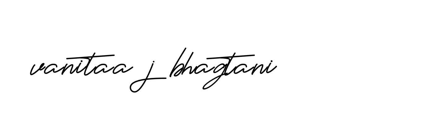 Signature of vanitaa-j-bhagtani