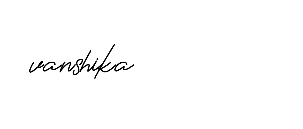 Signature of vanshika-