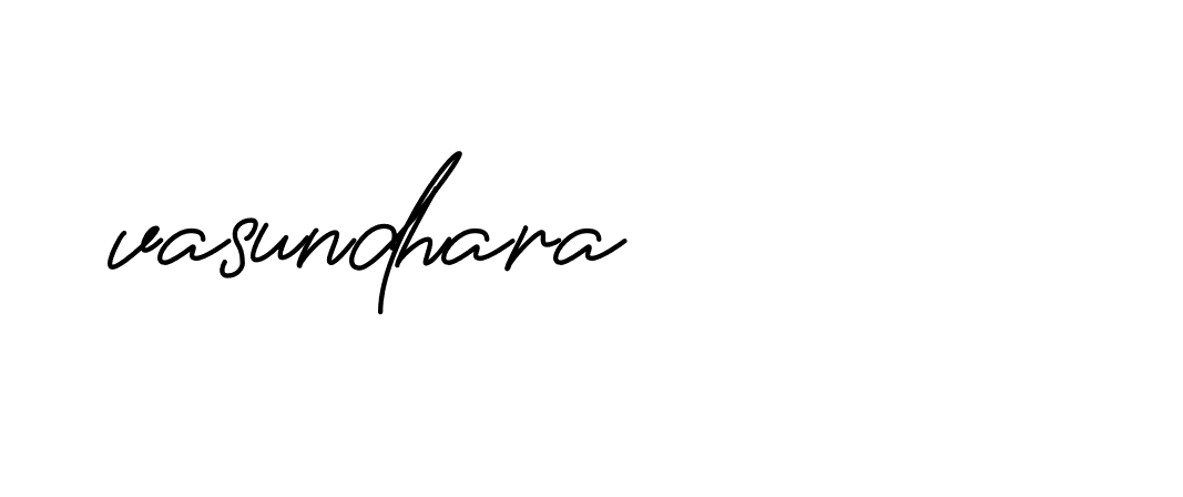 Signature of vasundhara