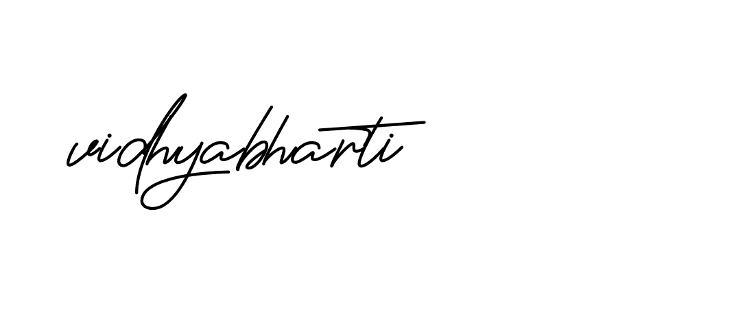 Signature of vidhyabharti