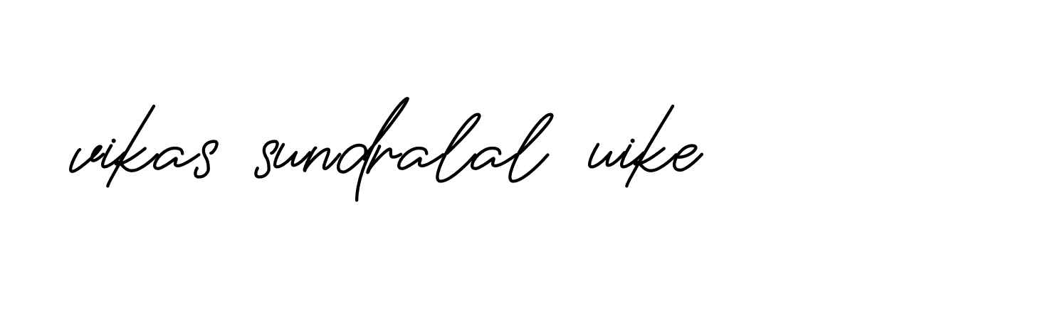 Signature of vikas-sundralal-uike