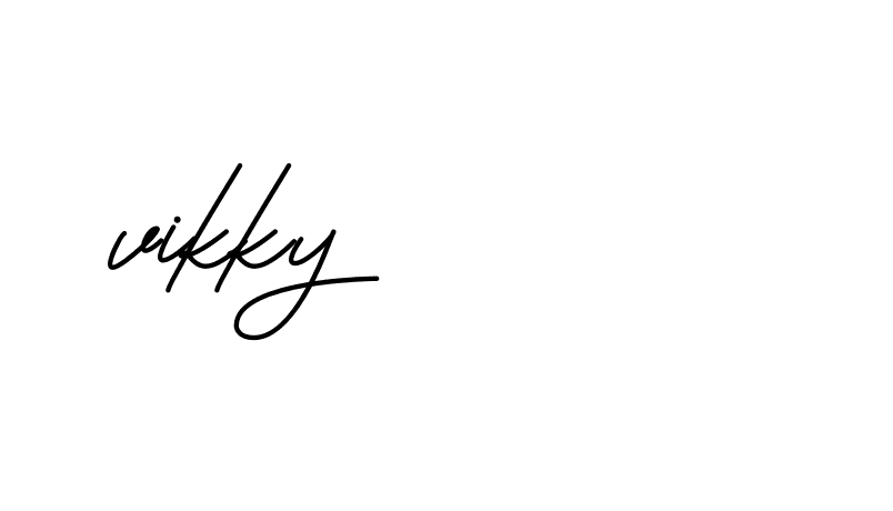 Signature of vikky