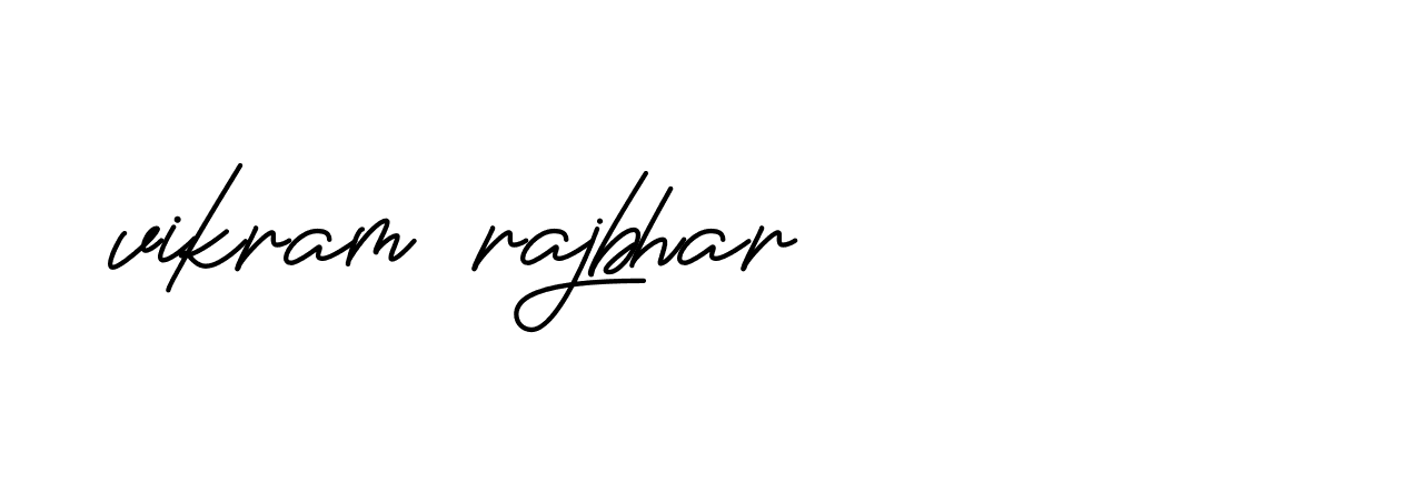 Signature of vikram-rajbhar-