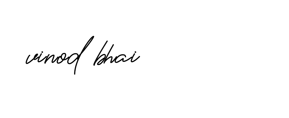 Signature of vinod-bhai-