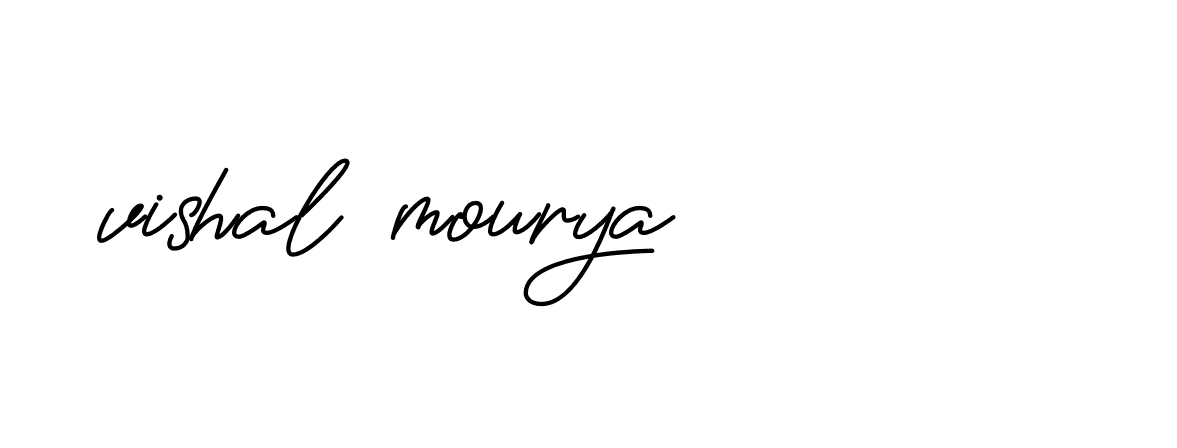 Signature of vishal-mourya