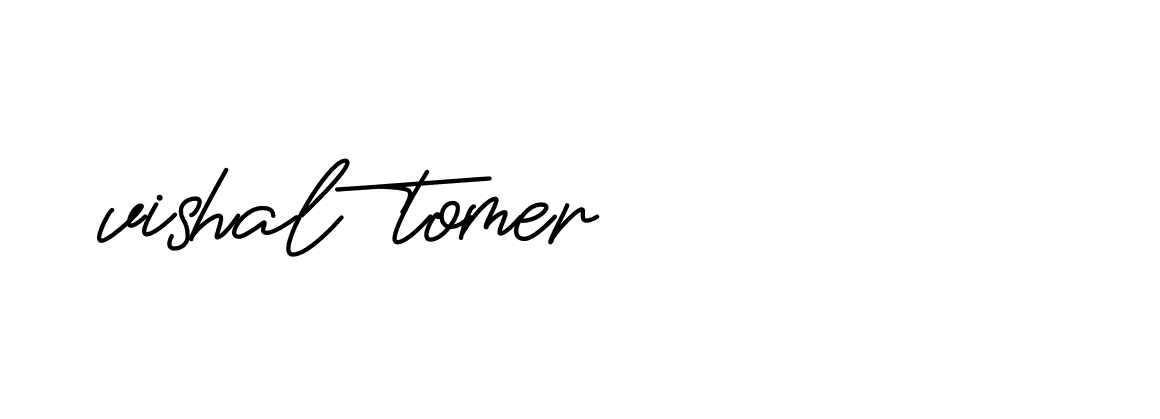 Signature of vishal-tomer-