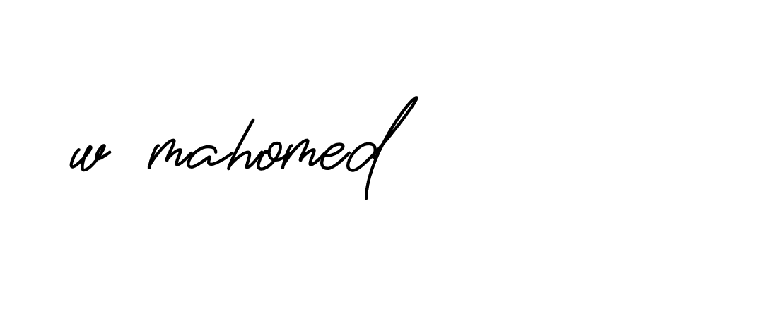 Signature of w-mahomed-