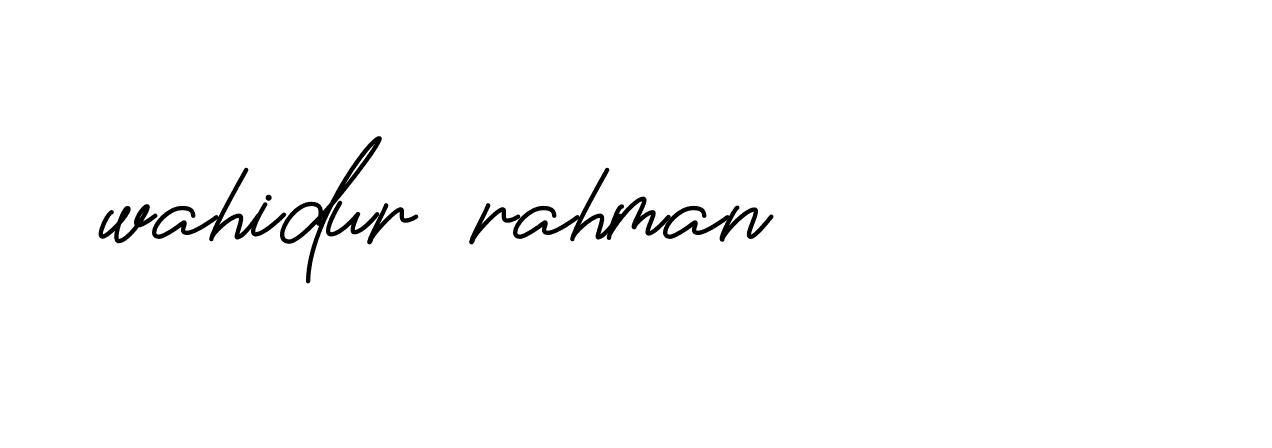 Signature of wahidur-rahman