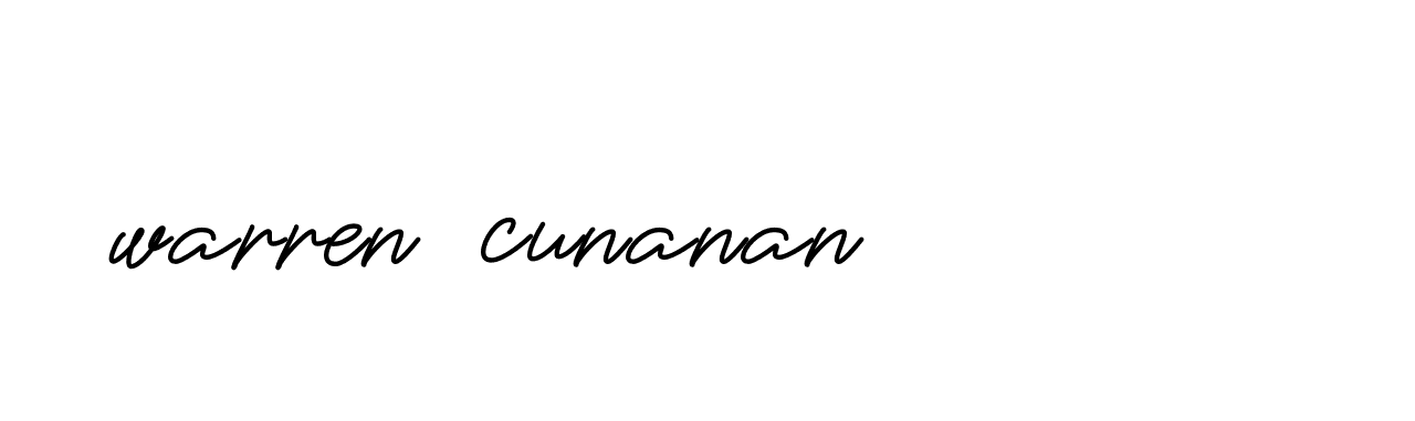 Signature of warren-cunanan