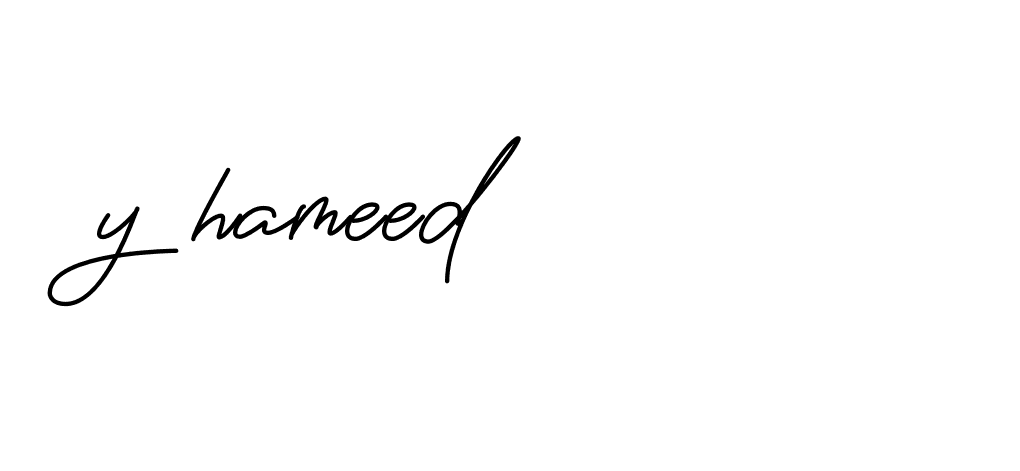 Signature of y-hameed