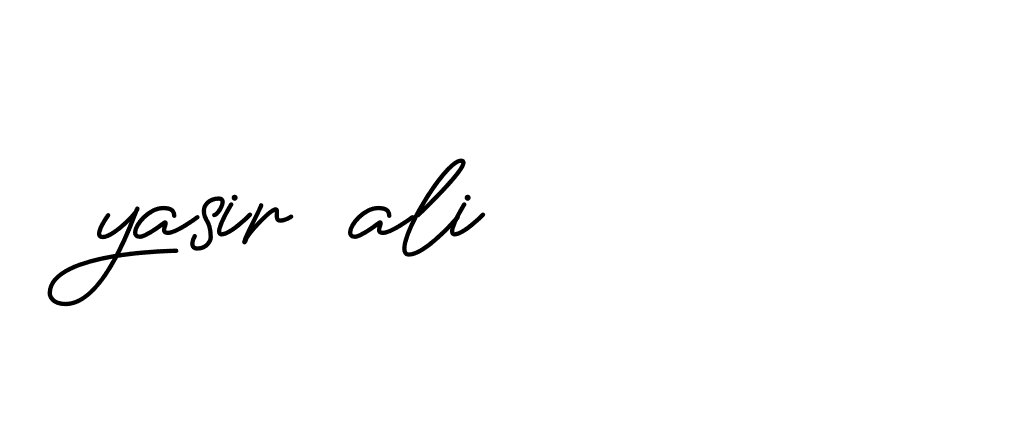 Signature of yasir-ali