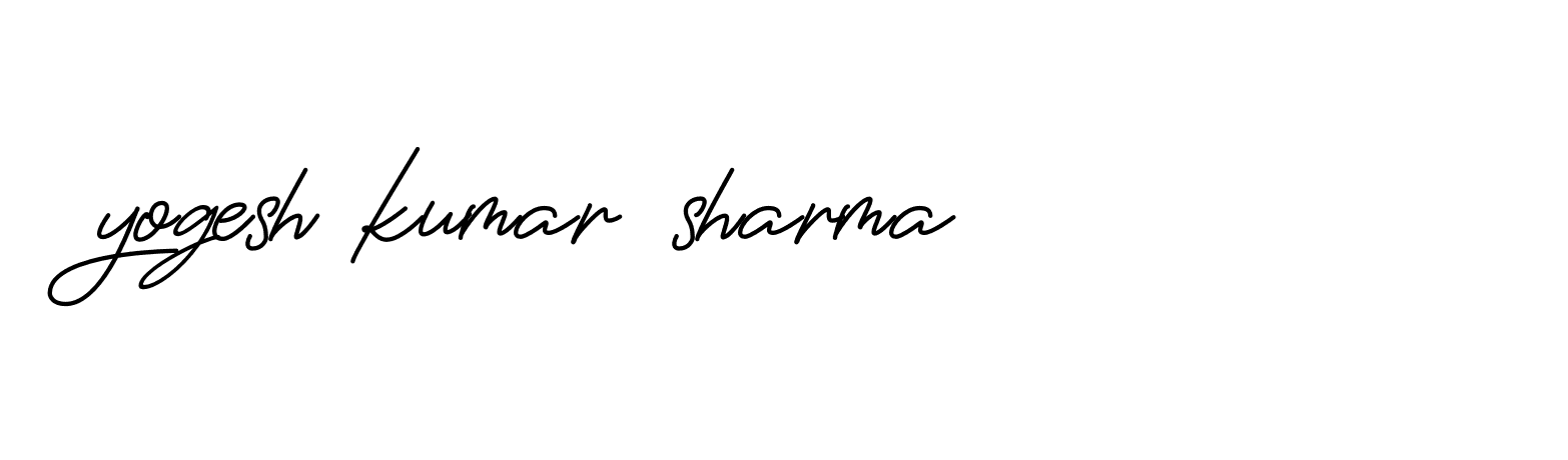 Signature of yogesh-kumar-sharma-