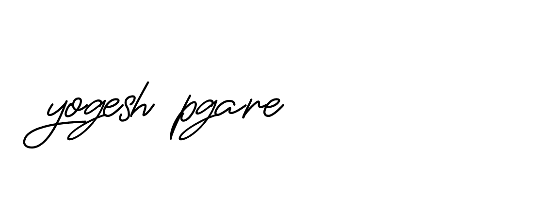 Signature of yogesh-pgare