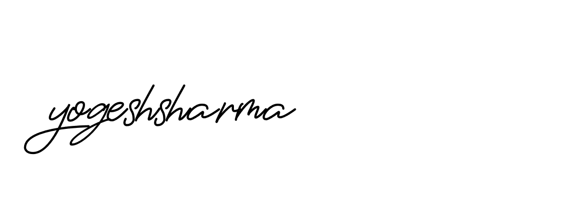 Signature of yogeshsharma