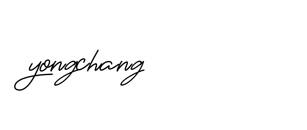 Signature of yongchang