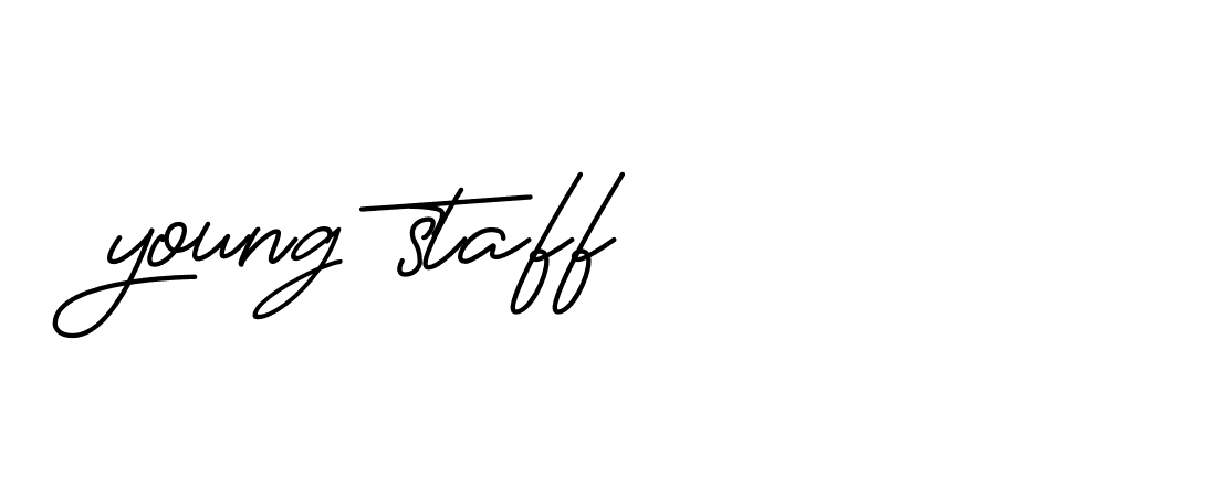 Signature of young-staff