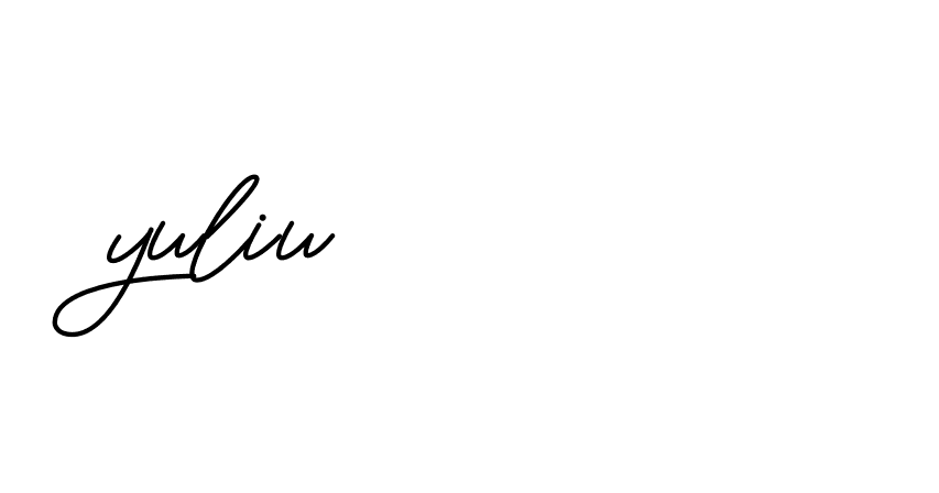 Signature of yuliu