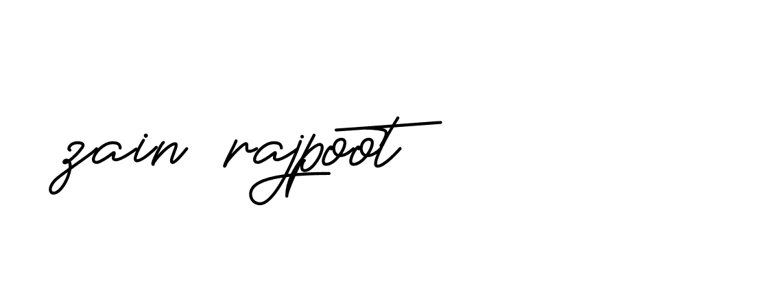 Signature of zain-rajpoot