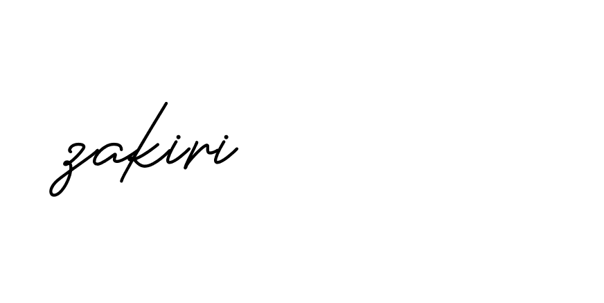 Signature of zakiri