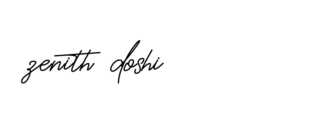 Signature of zenith-doshi