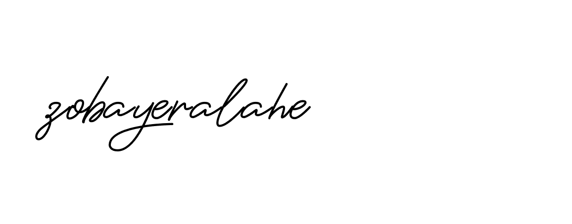 Signature of zobayeralahe