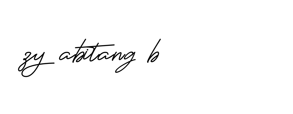 Signature of zy-abitang-b