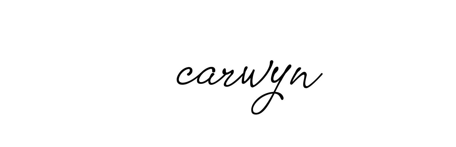 Signature of -----------carwyn