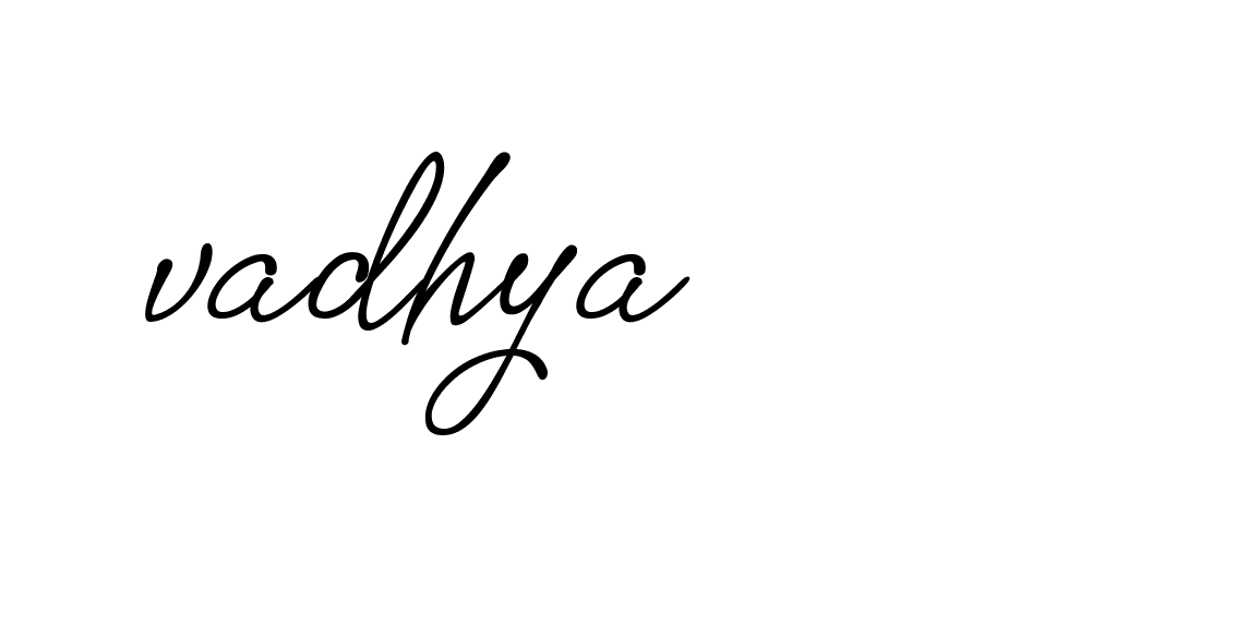 Signature of -vadhya-