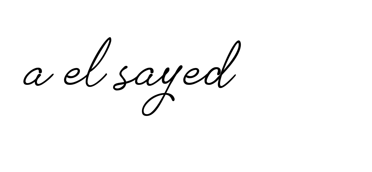 Signature of a-el-sayed