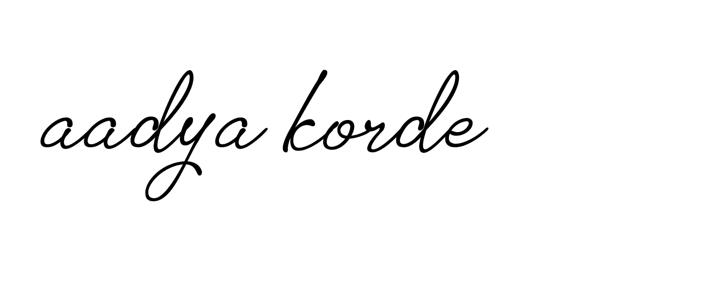 Signature of aadya-korde