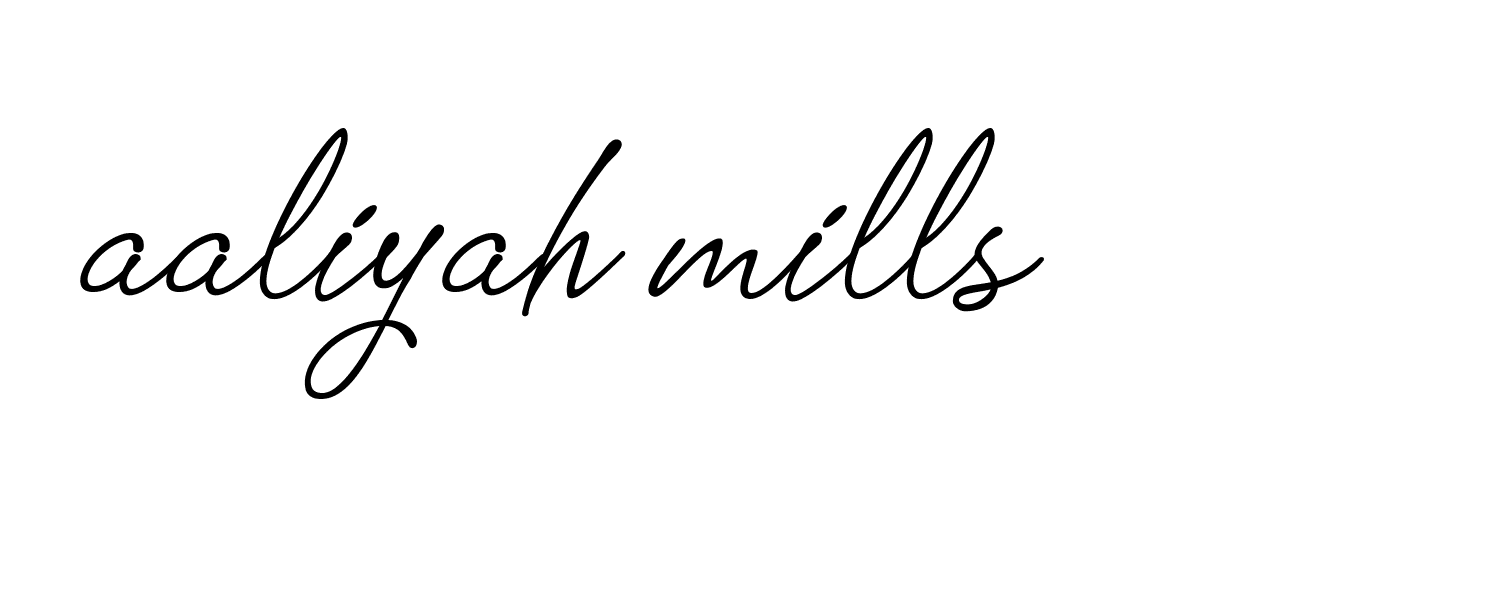 Signature of aaliyah-mills