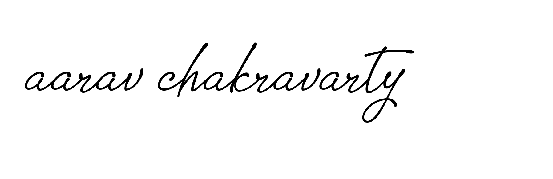 Signature of aarav-chakravarty