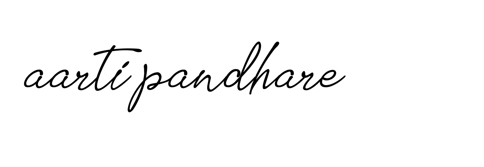 Signature of aarti-pandhare