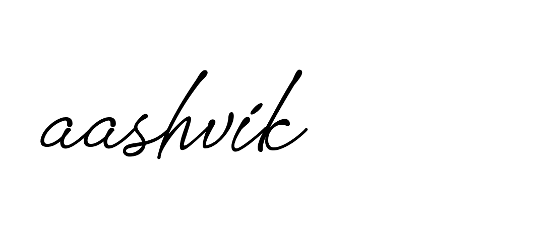 Signature of aashvik