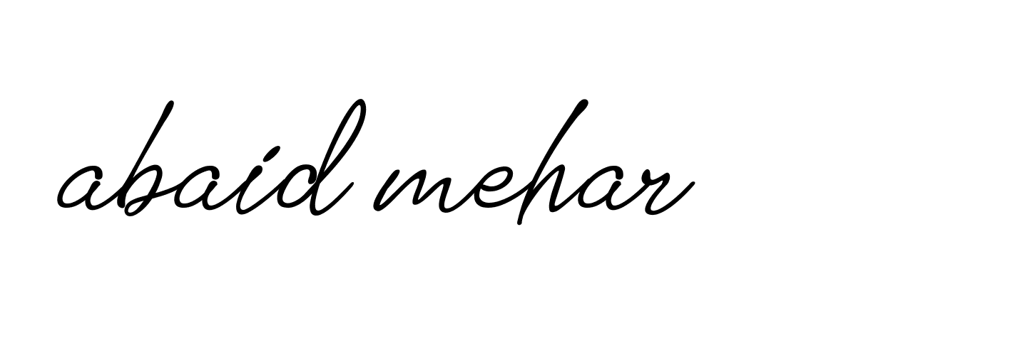 Signature of abaid-mehar