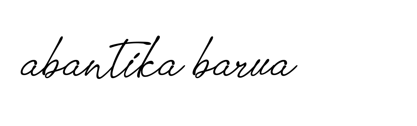 Signature of abantika-barua