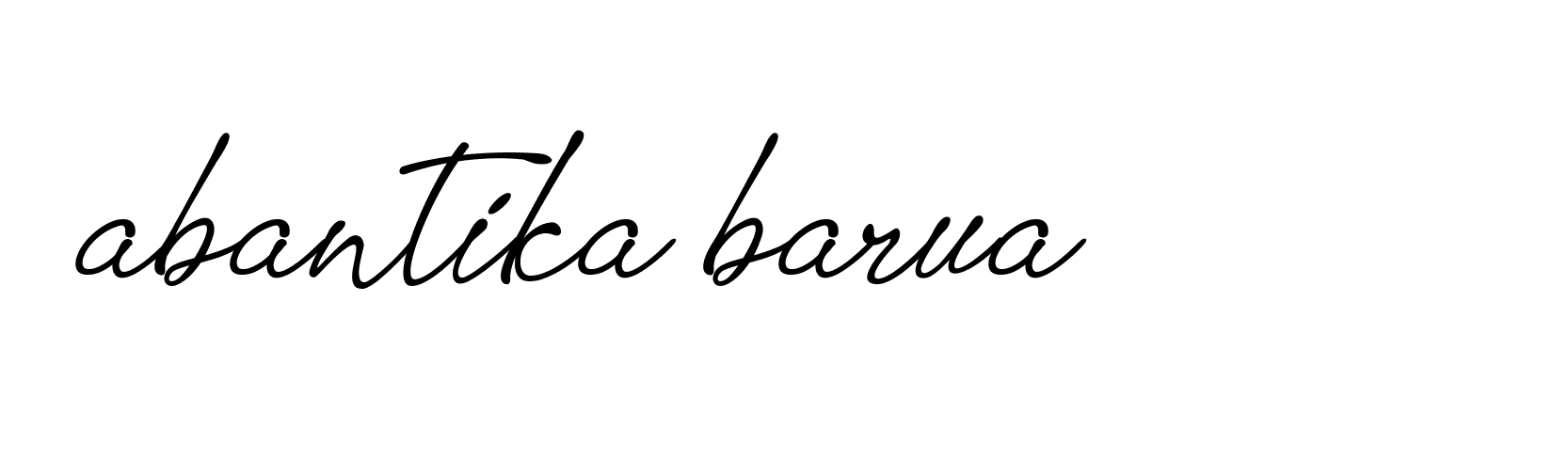 Signature of abantika-barua-