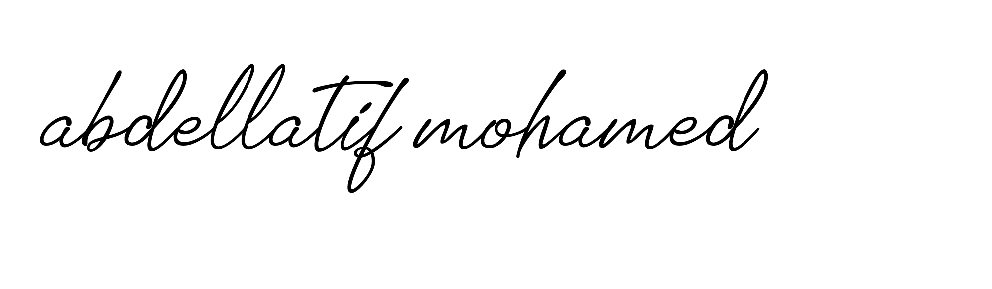 Signature of abdellatif-mohamed