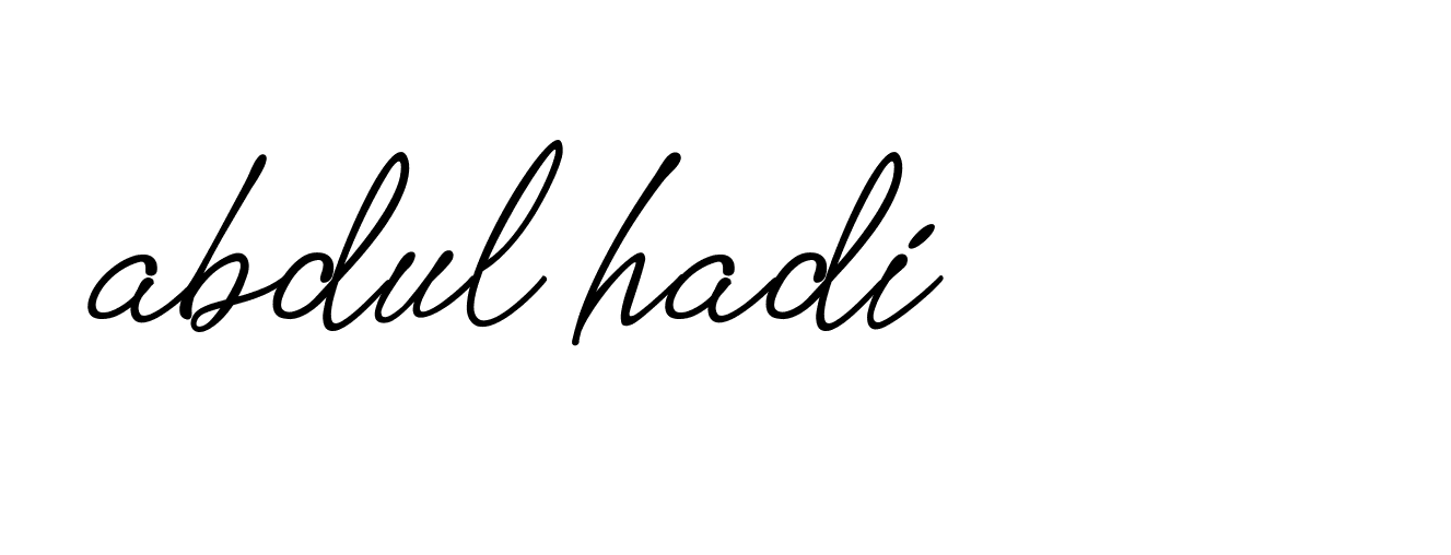 Signature of abdul-hadi