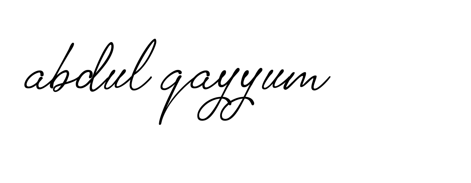 Signature of abdul-qayyum