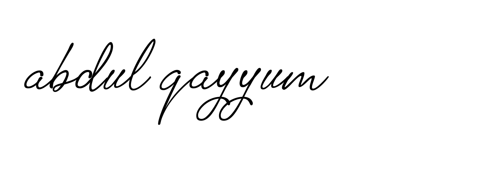 Signature of abdul-qayyum-