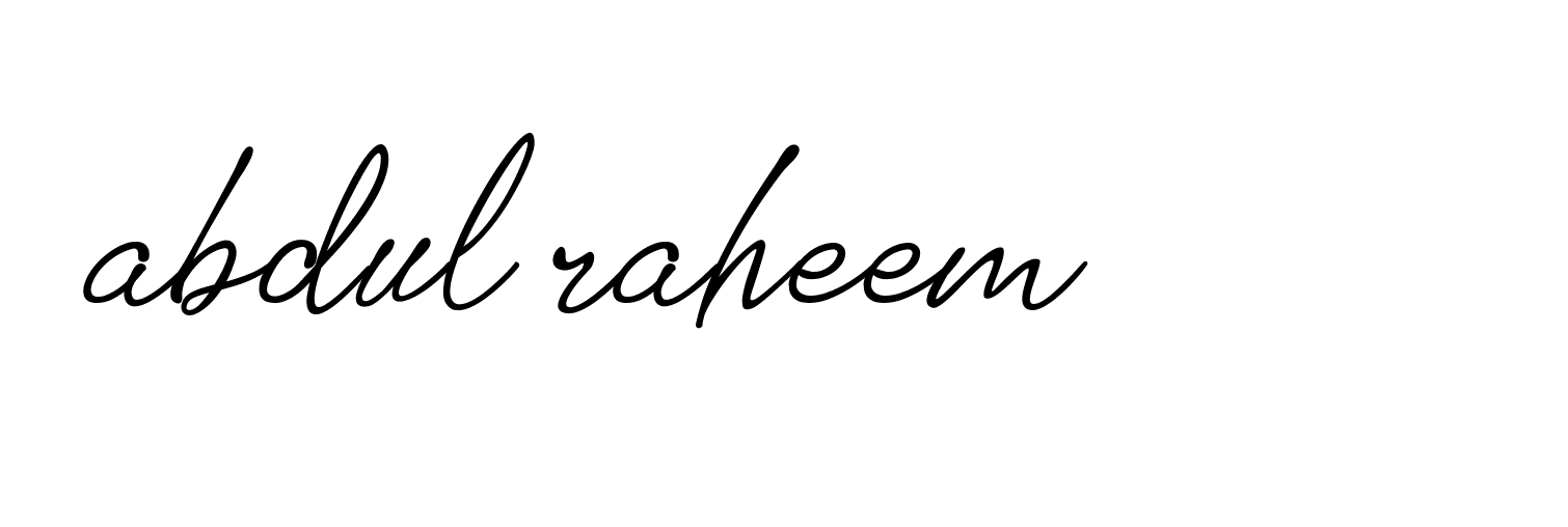 Signature of abdul-raheem