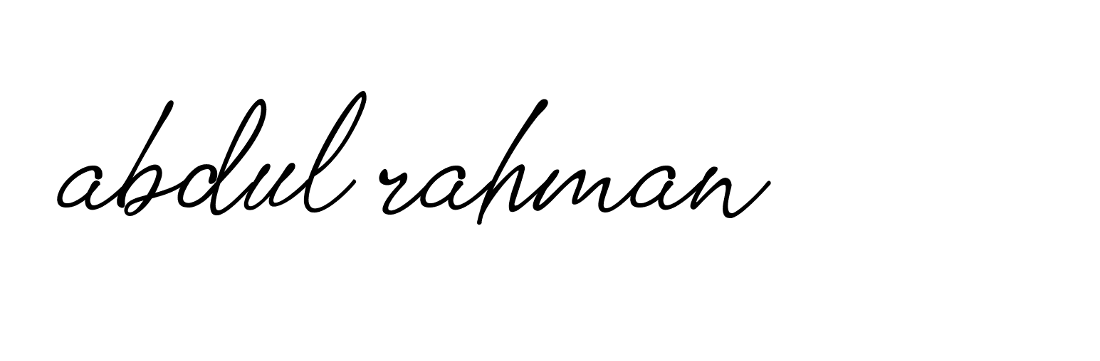 Signature of abdul-rahman